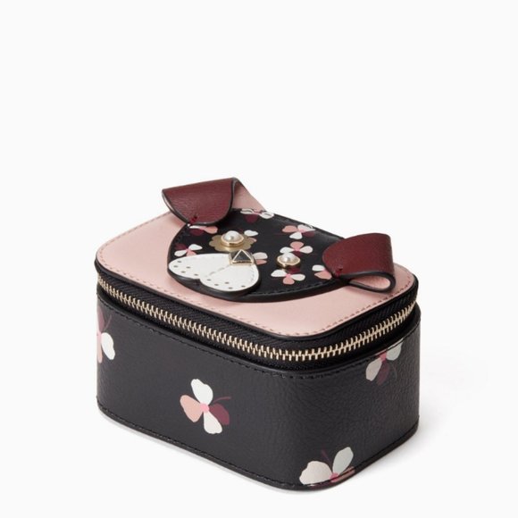 kate spade Floral Pup Jewelry Holder case nwt - Picture 4 of 7